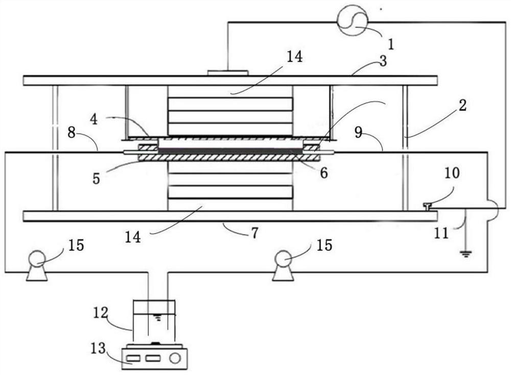 Treatment device and treatment method for PPCPs sewage