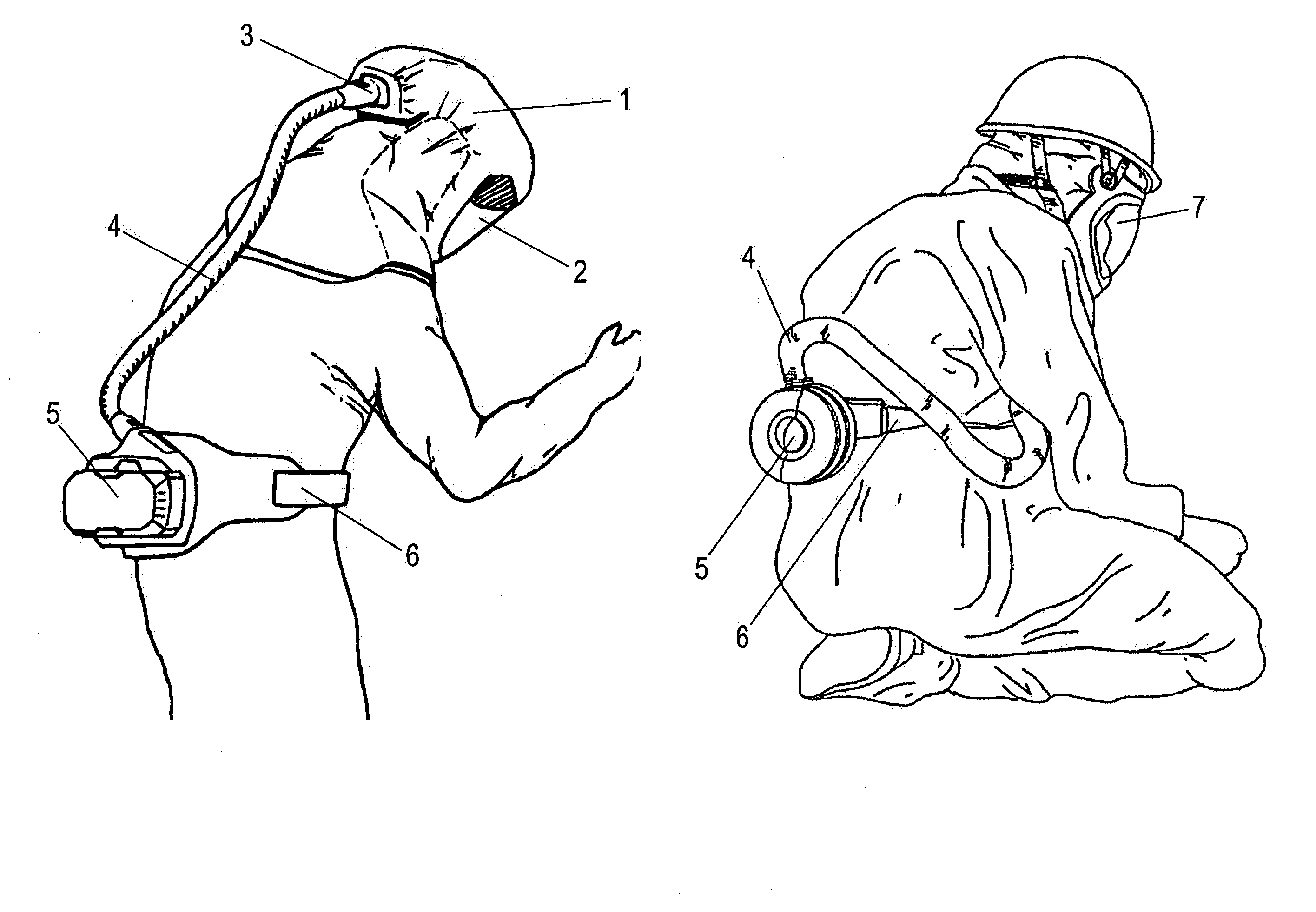 Battery-operated blower filter system for use in potentially explosive areas