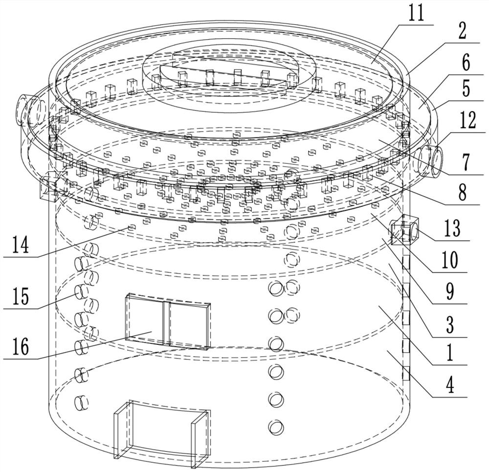 Toxic gas experimental device for mice