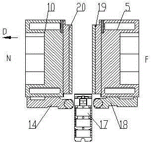 A crystallizer system for continuous casting of two-strand slabs