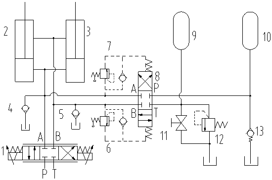 Active Scraper Pitching Cylinder Pressure Stability Control System