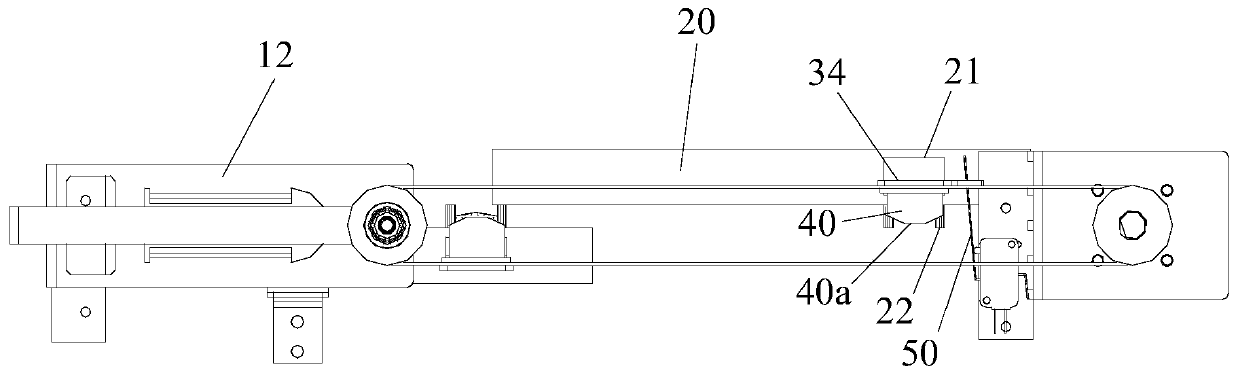 Translational window opening device