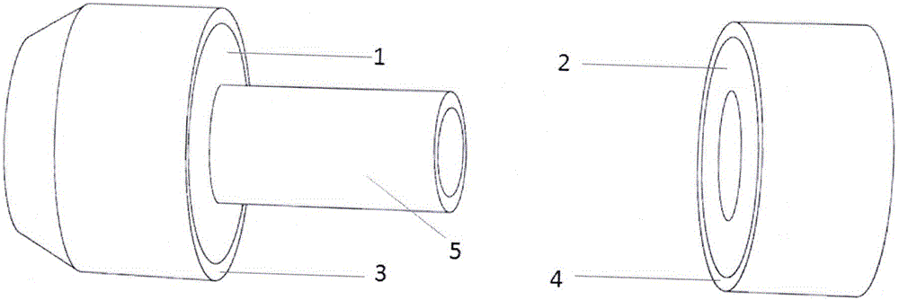 Magnetic anastomat applicable to bilioenteric anastomosis under peritoneoscope