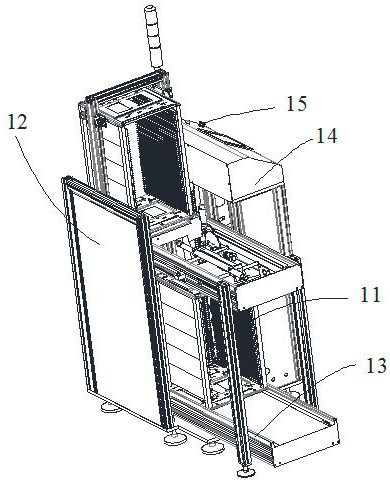 A pcb automatic board throwing machine