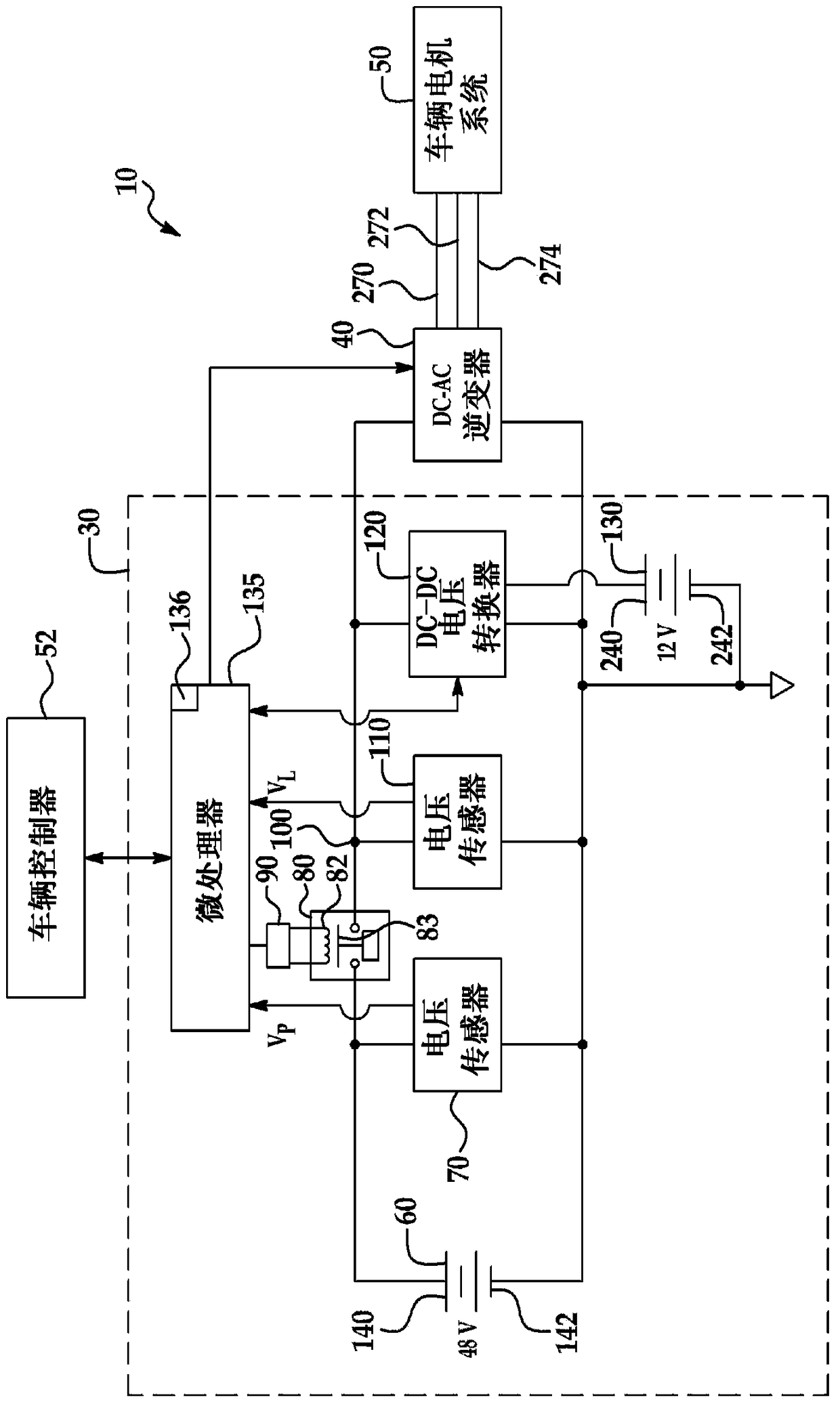 Pre-charging and voltage supply systems for dc-ac inverters