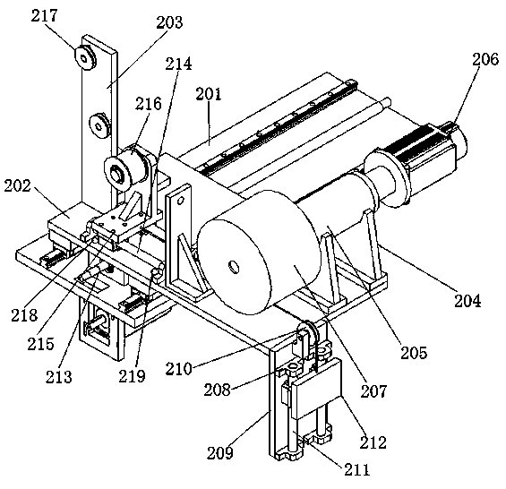 Synchronous belt forming device