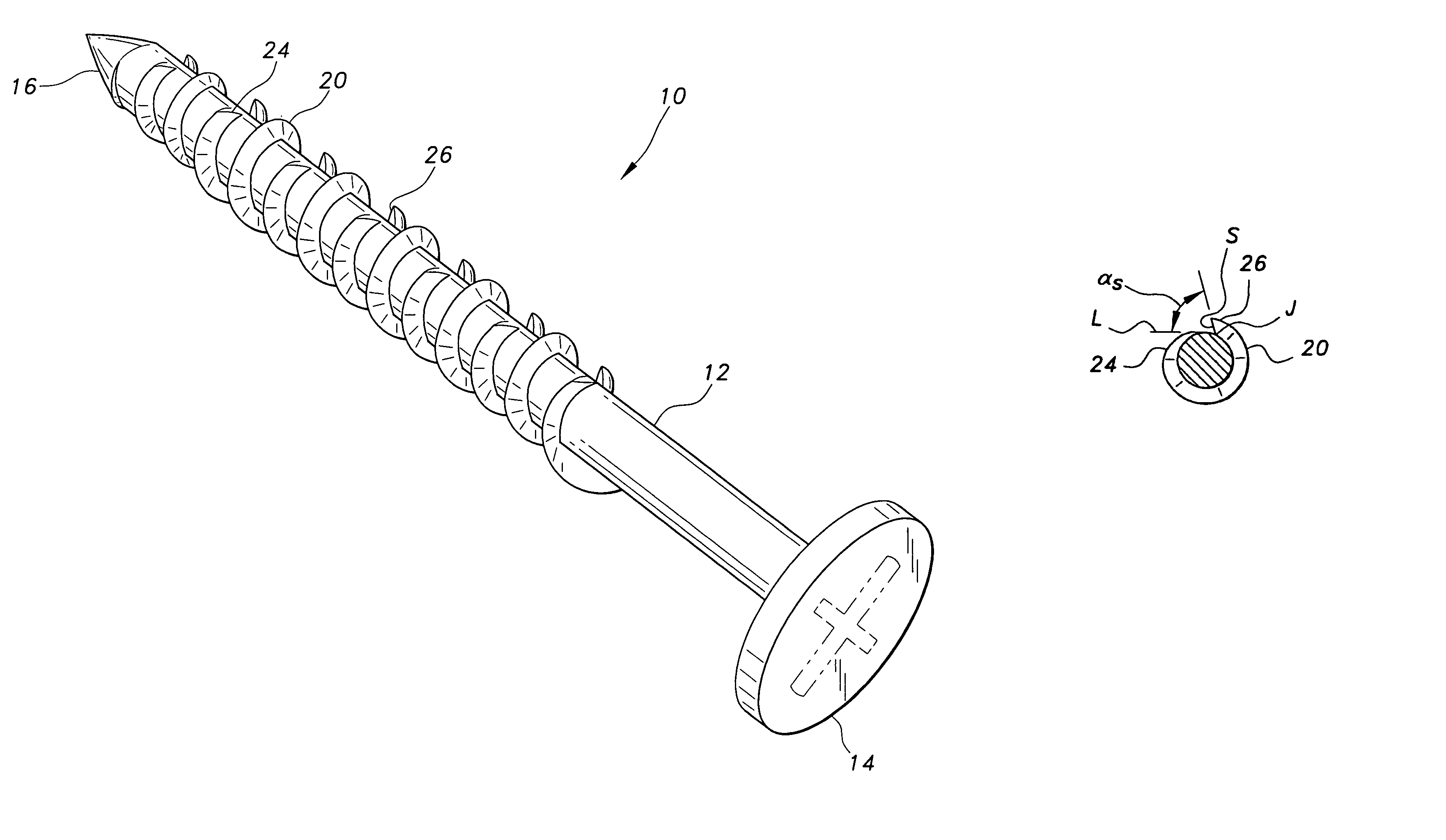 Reverse barb system for screws and nails