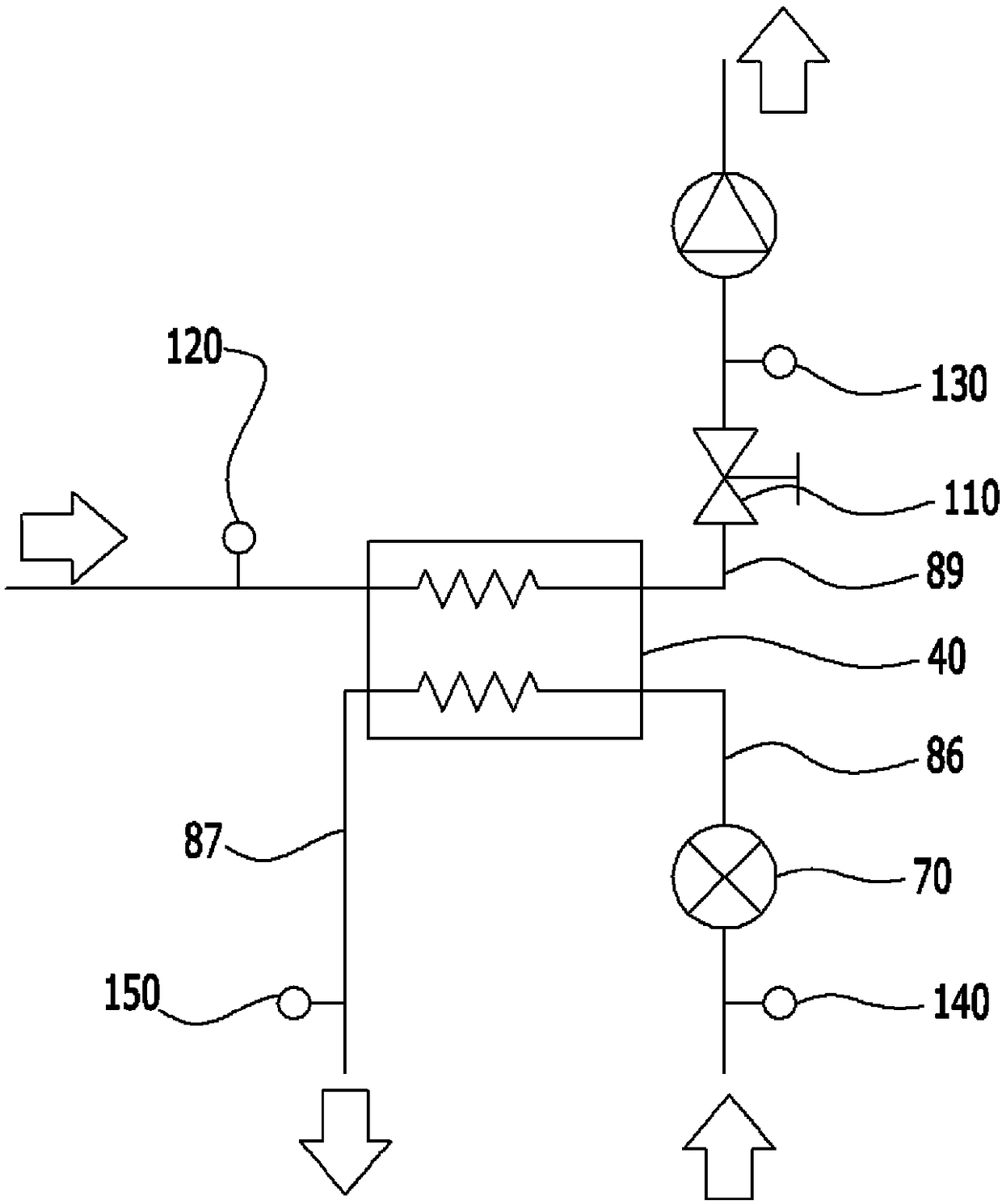 Combined heating and hot water boiler, and control method therefor