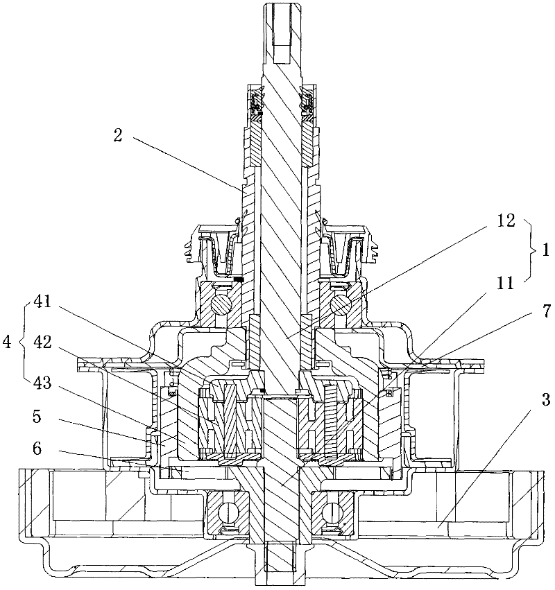 Transmission device of washing machine