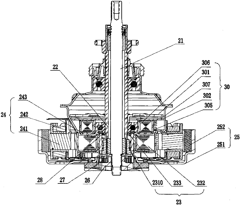 Transmission device of washing machine