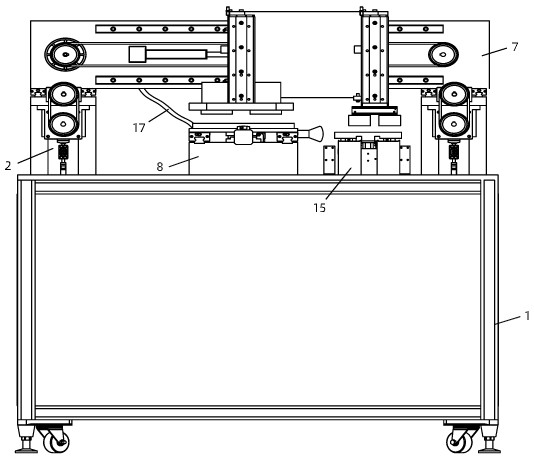 Vibrator tape pasting equipment