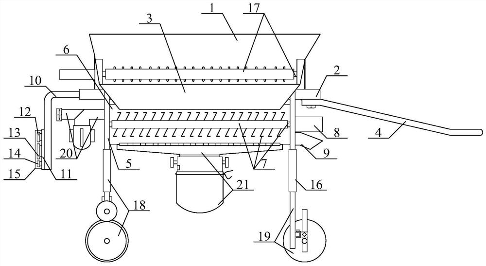 An integrated equipment for corn harvesting and threshing quality inspection