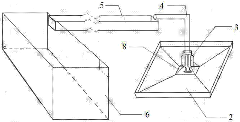 Sewage discharging system of fish aquaculture pond