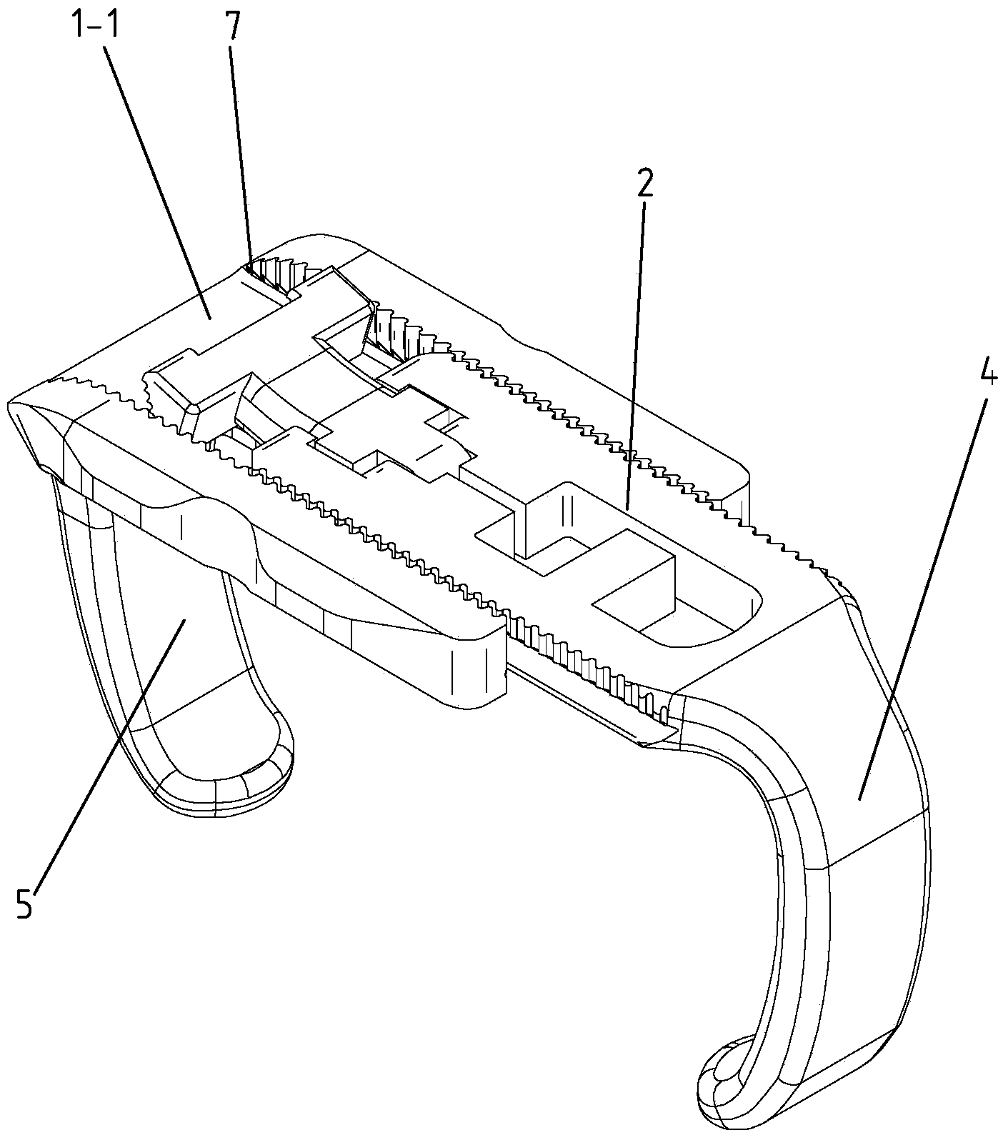 Claw-shaped sternum fixator