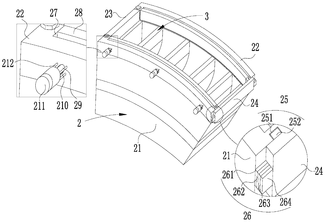 Concrete spraying device for tunnel construction and capable of reducing resilience