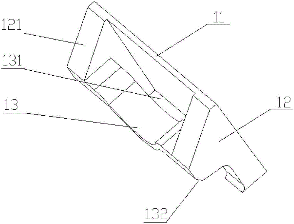 Buckle, air outlet grating of air conditioner, front shell of air conditioner and outdoor unit of air conditioner