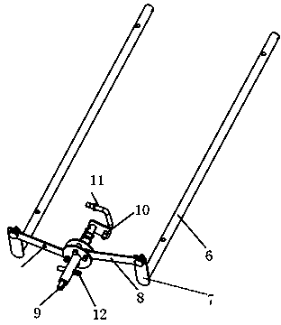 Barbecue stove with lifting barbecuing rod support