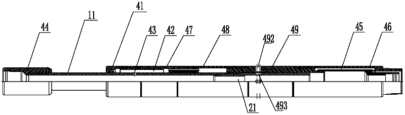 Water searching pipe column of open-hole horizontal well