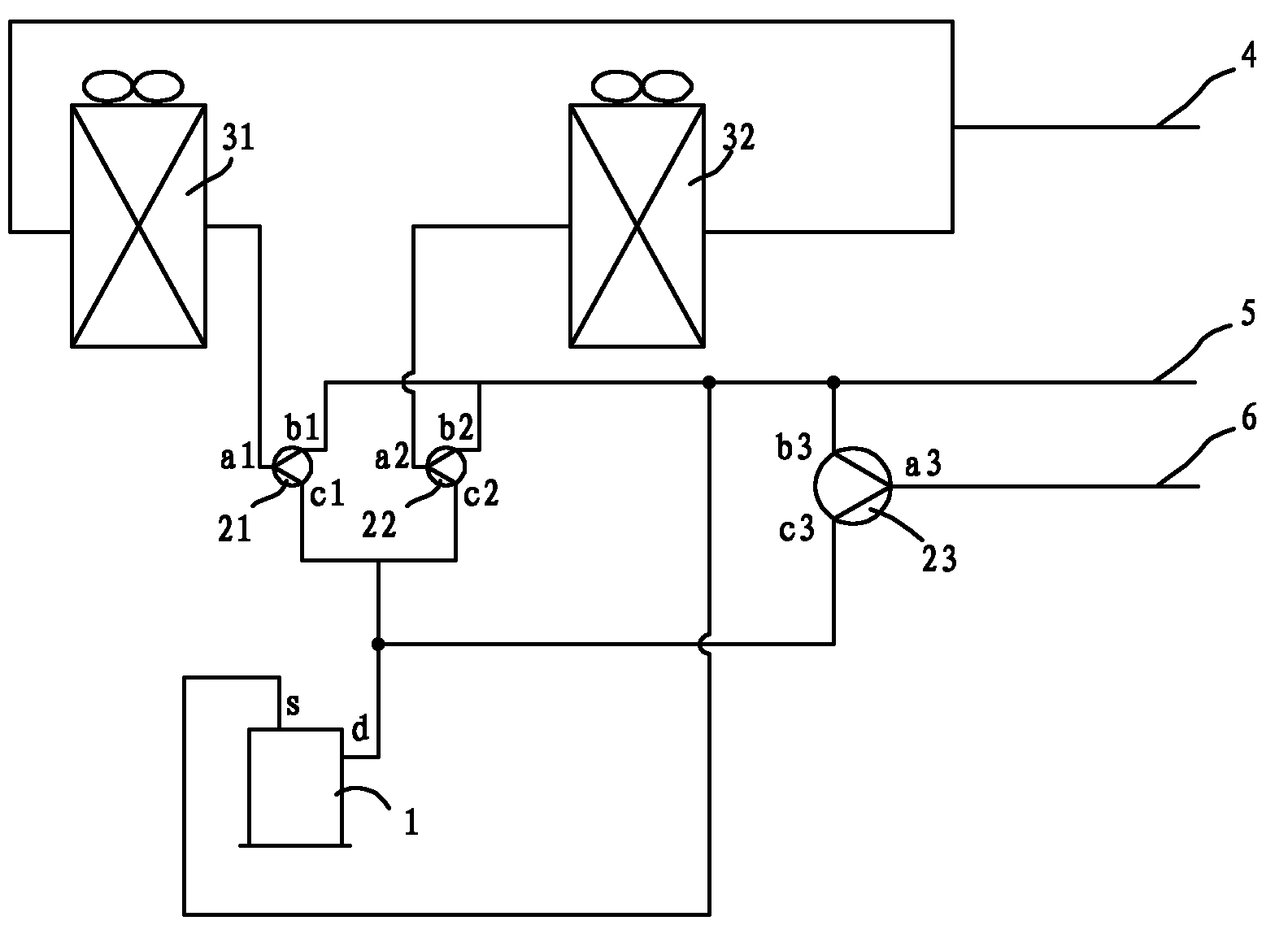 Defrosting method of three-pipe heating recovery system