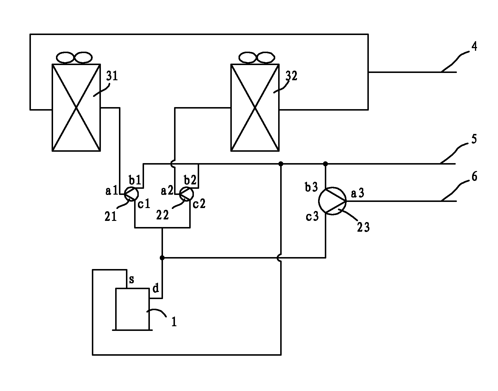 Defrosting method of three-pipe heating recovery system