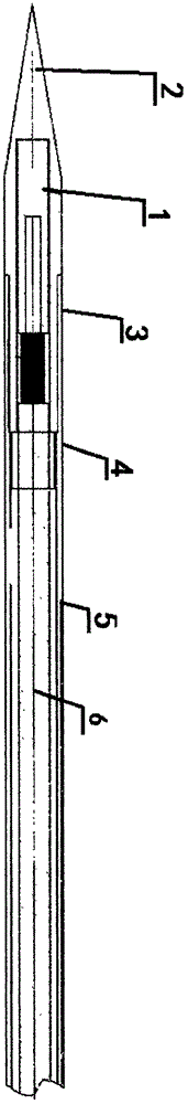 Blood vessel microwave ablation needle with temperature control function and preparation method thereof