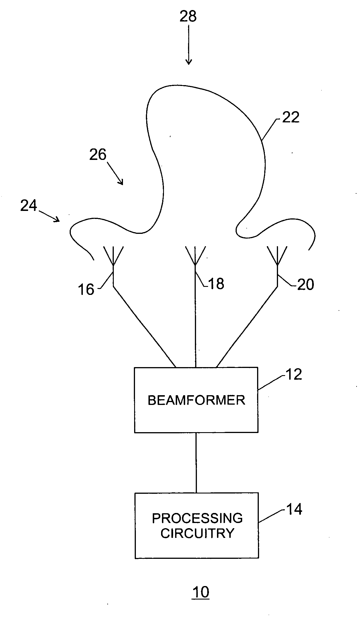 Method and apparatus for providing user specific downlink beamforming in a fixed beam network