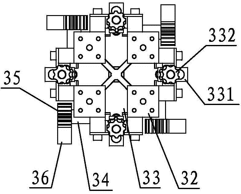 An extruded steel bar automatic feeding and straightening mechanism