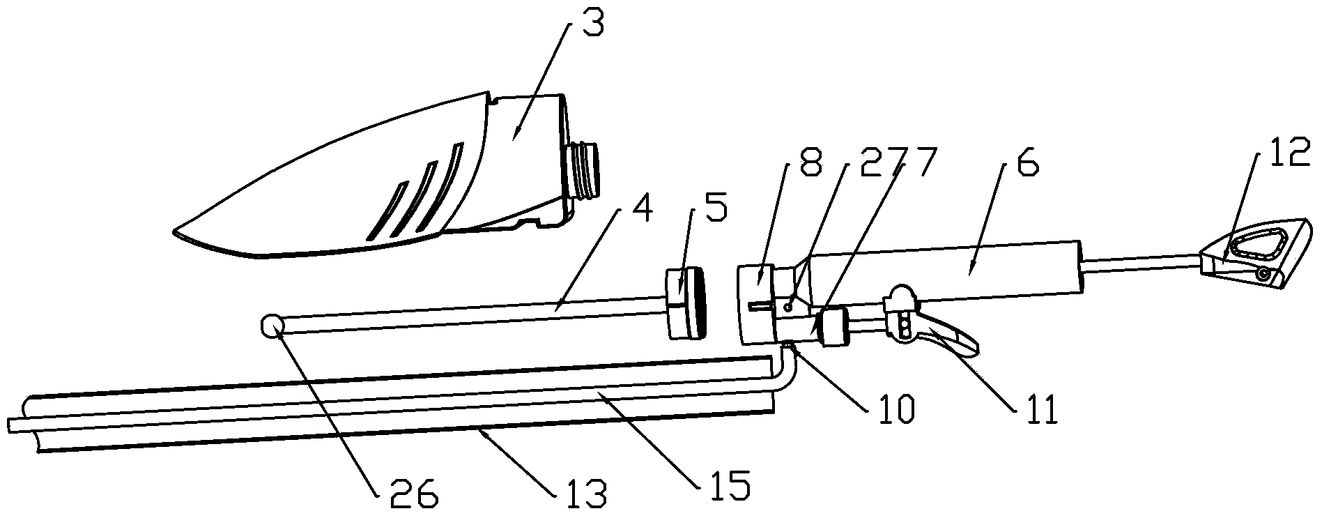 Water spraying cleaning tool