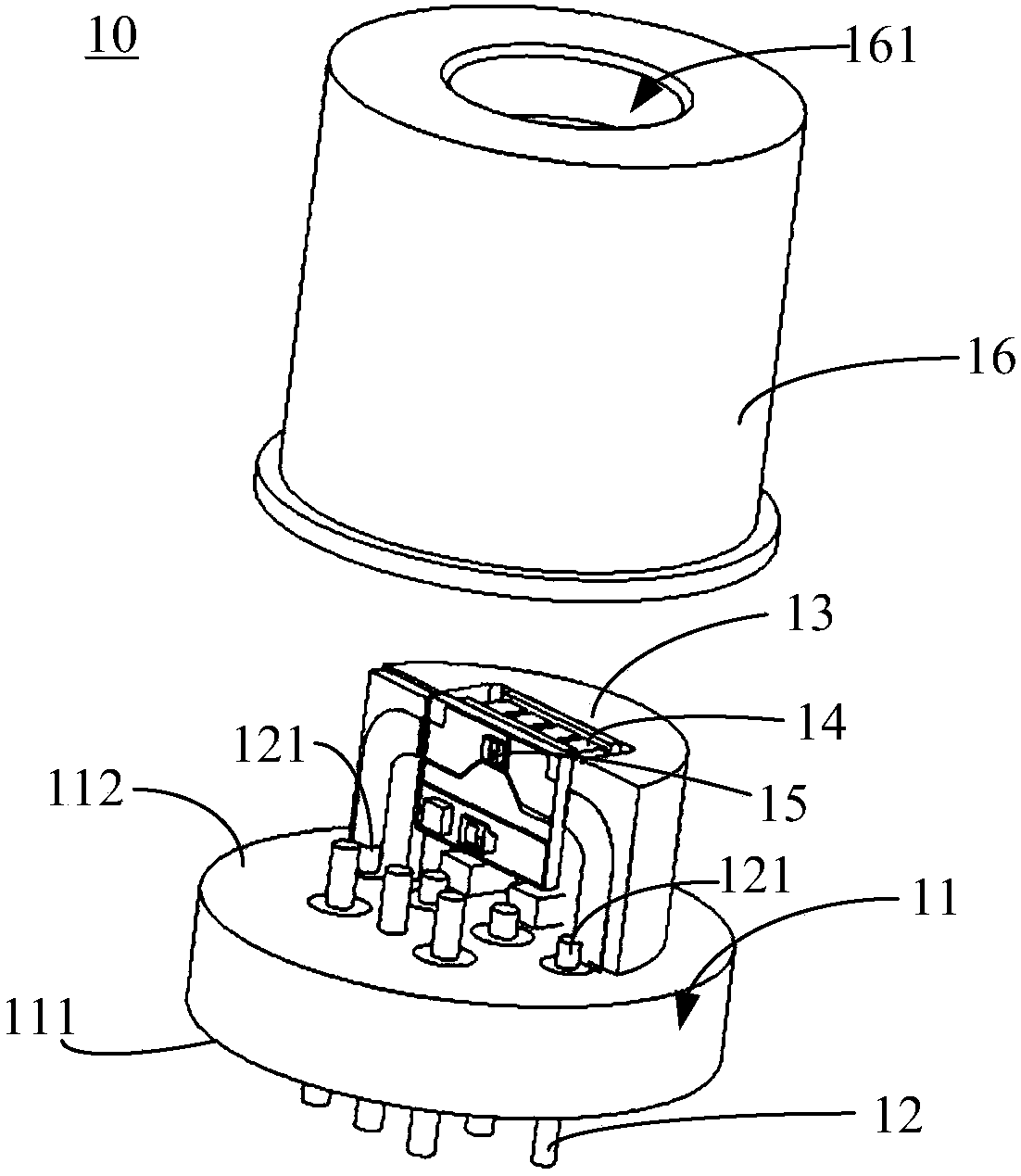 Optical secondary module and optical module