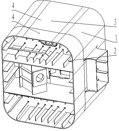 Production method of non-developable surface structure of large bridge steel tower