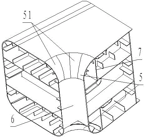 Production method of non-developable surface structure of large bridge steel tower