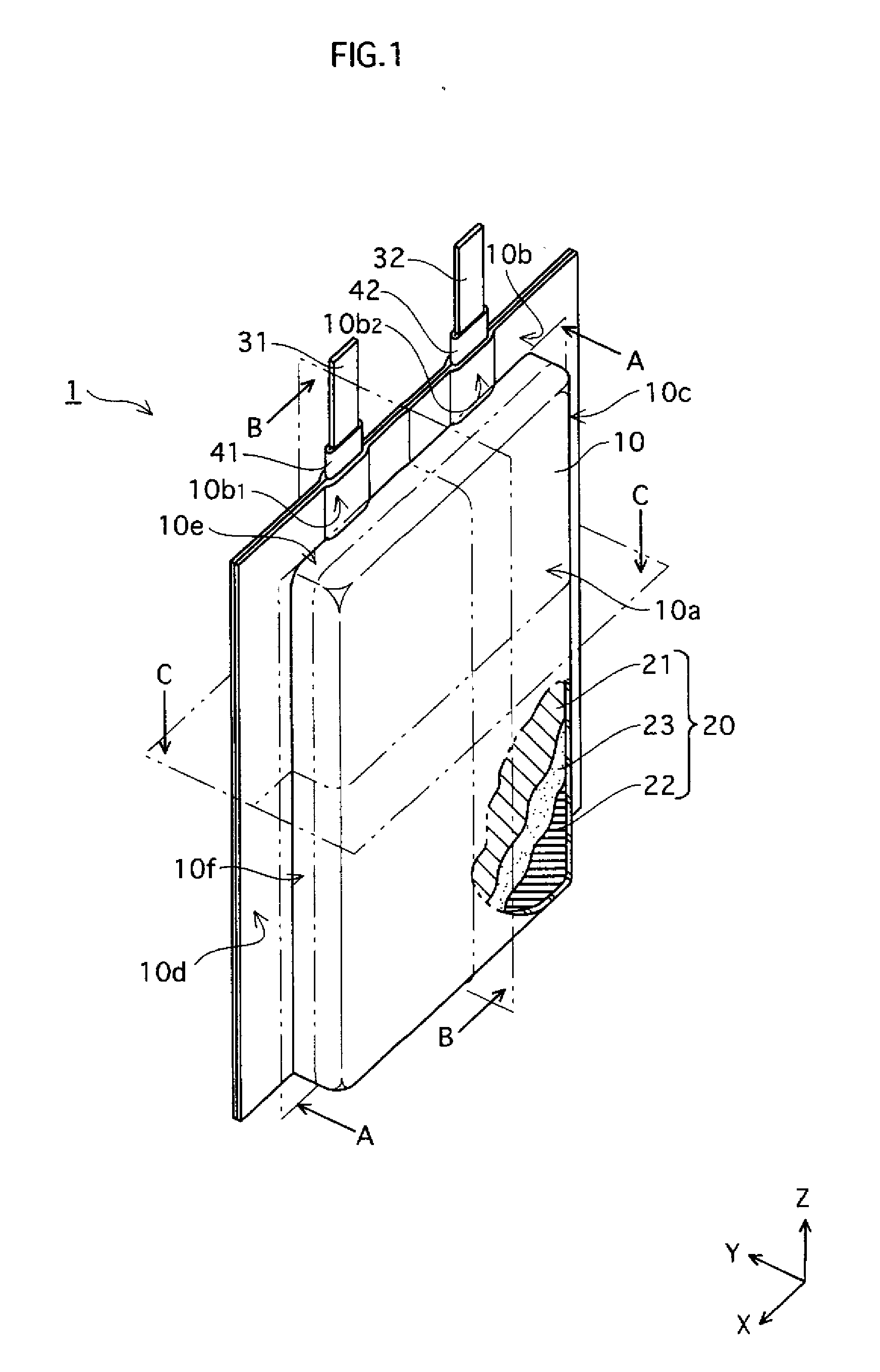 Laminate cased battery