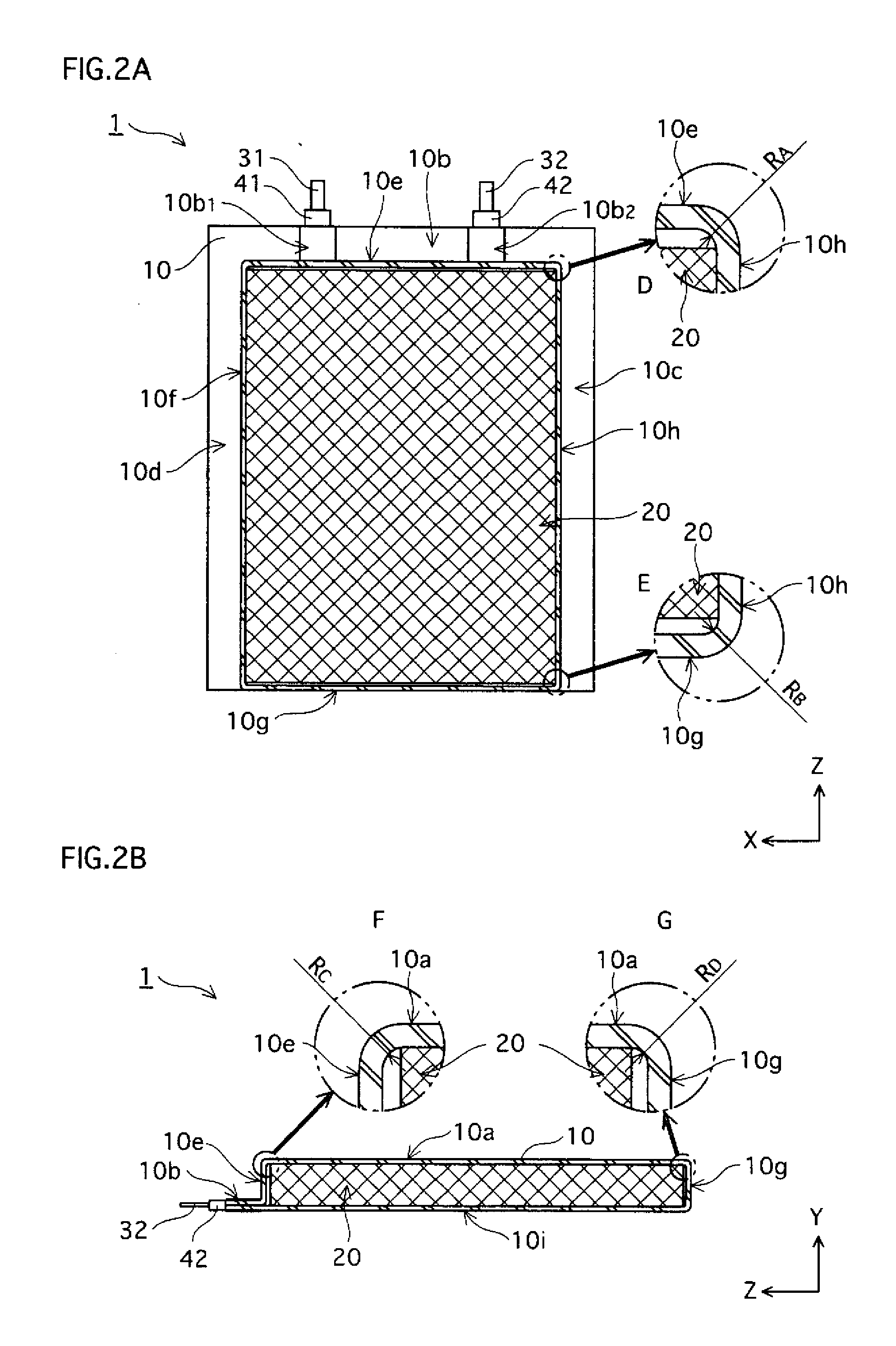 Laminate cased battery