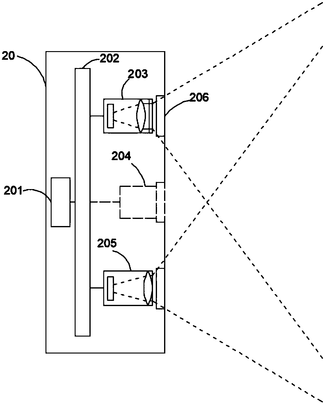 Depth imaging system and temperature error correction method thereof