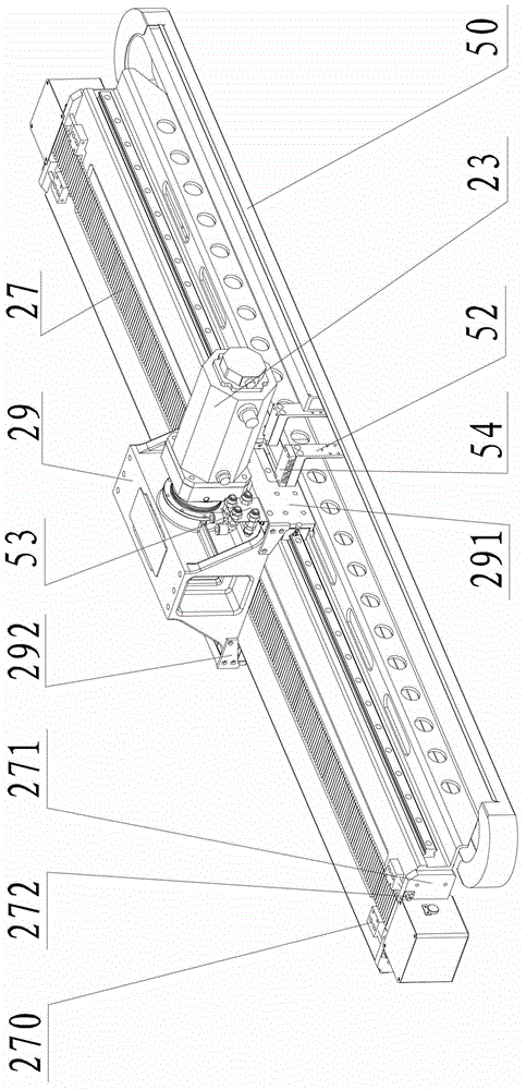 Linear seven-axis transfer robot for stamping