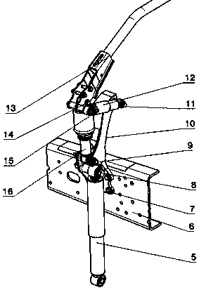 Cab rear suspension bracket with novel integrated structure