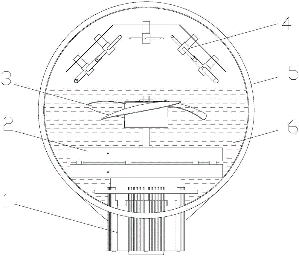 Oil cooling device and air conditioner device with oil cooling device