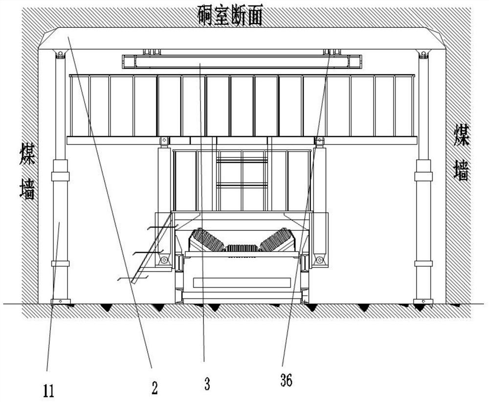 A support device applied to coal mine mining face and driving face operation