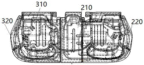 Automobile seat with lateral anti-descending structure and manufacturing method thereof