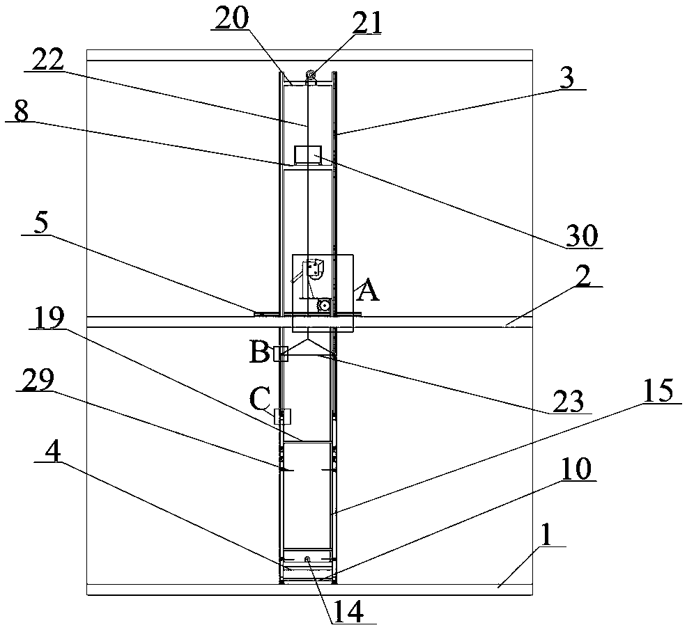 Intelligent aluminium alloy template transfer device and operation method thereof