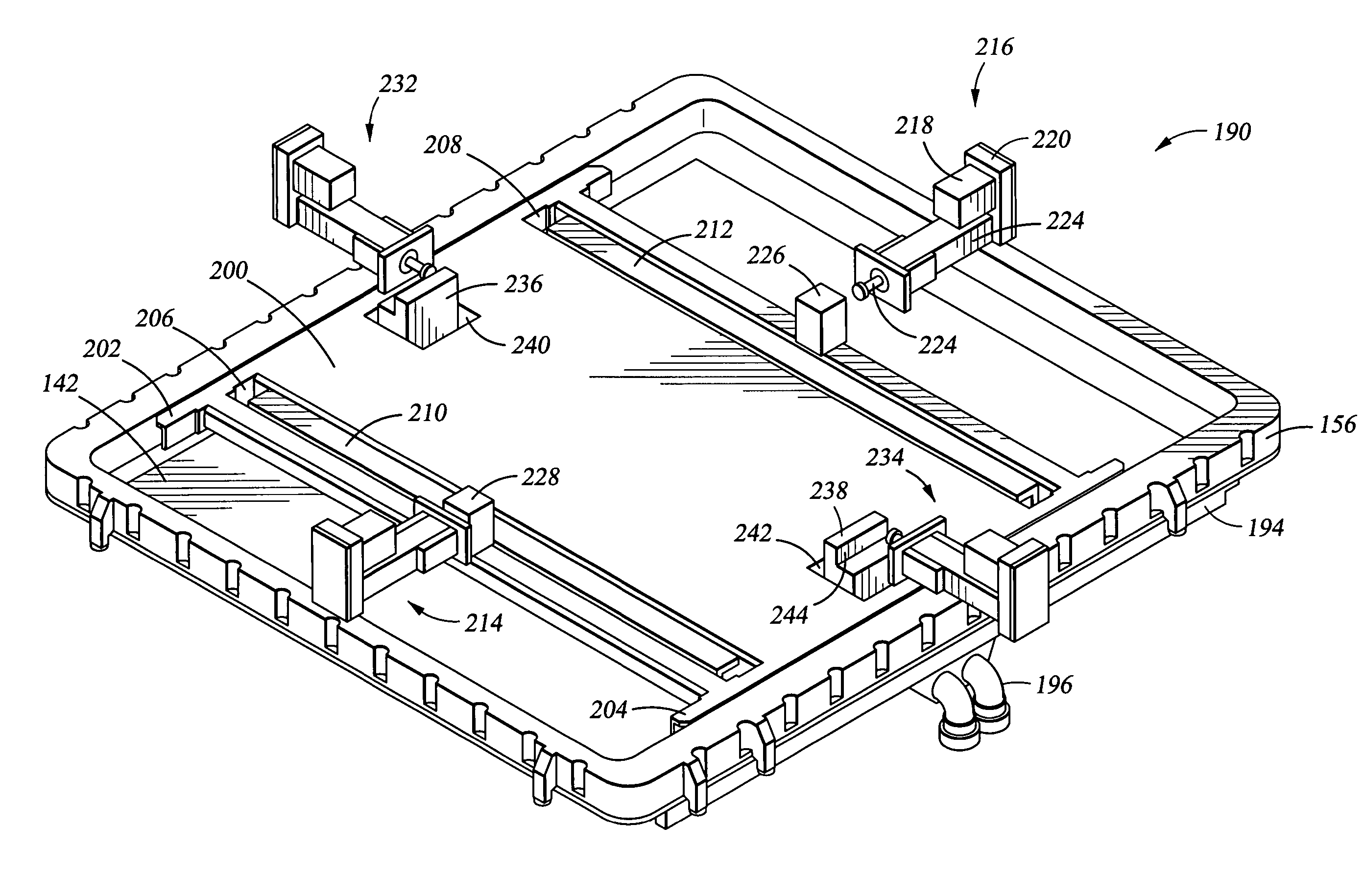 Apparatus and method for two dimensional magnetron scanning for sputtering onto flat panels