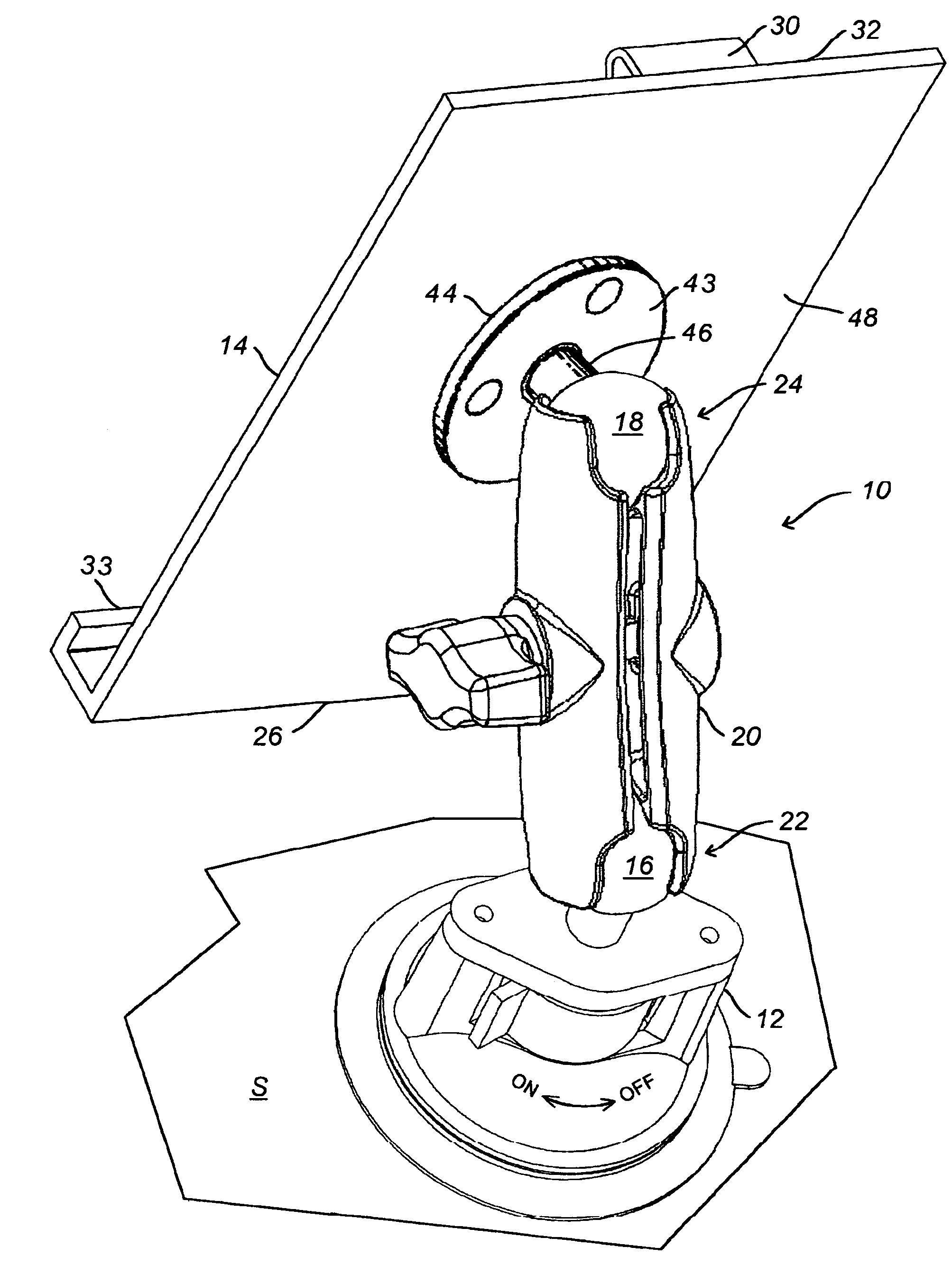 Universal detachable presentation bracket