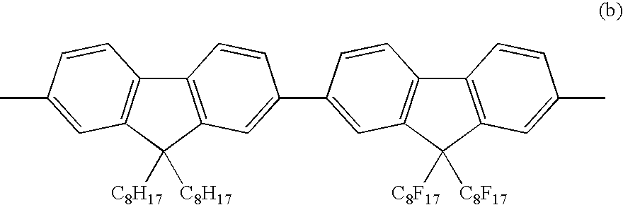 9-Aryl and bisayl substituted polyfluorenes