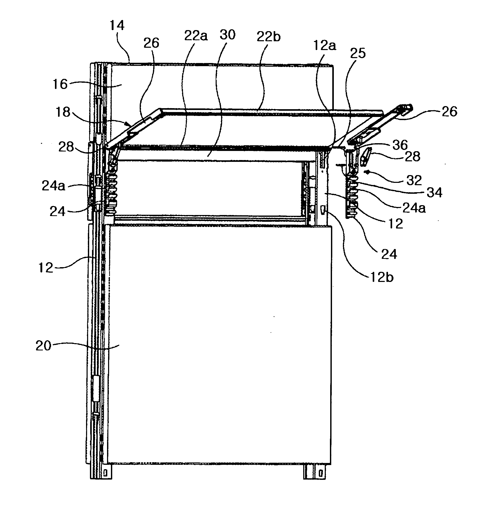 Cubicle equipped with door panels