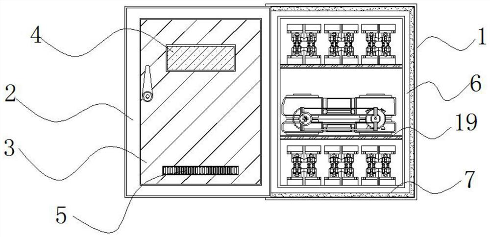 Switch device with layered structure and convenient to assemble