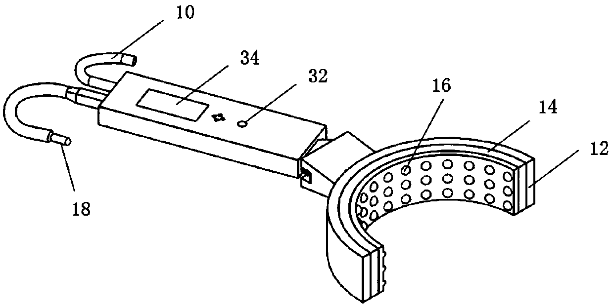 Adjustable ultraviolet irradiation instrument for eyes