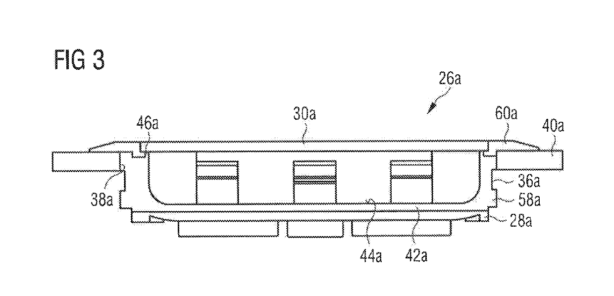 Domestic refrigerator having a wall lighting module