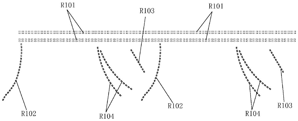 Nose-bridge-free protective mask and high-speed rotary die cutting production process and production equipment thereof