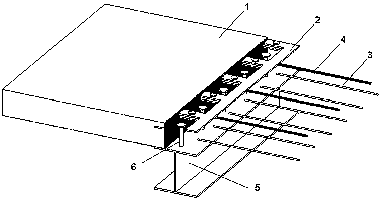 Prefabricated-type steel-profiled steel sheet concrete combined beam