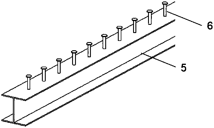 Prefabricated-type steel-profiled steel sheet concrete combined beam